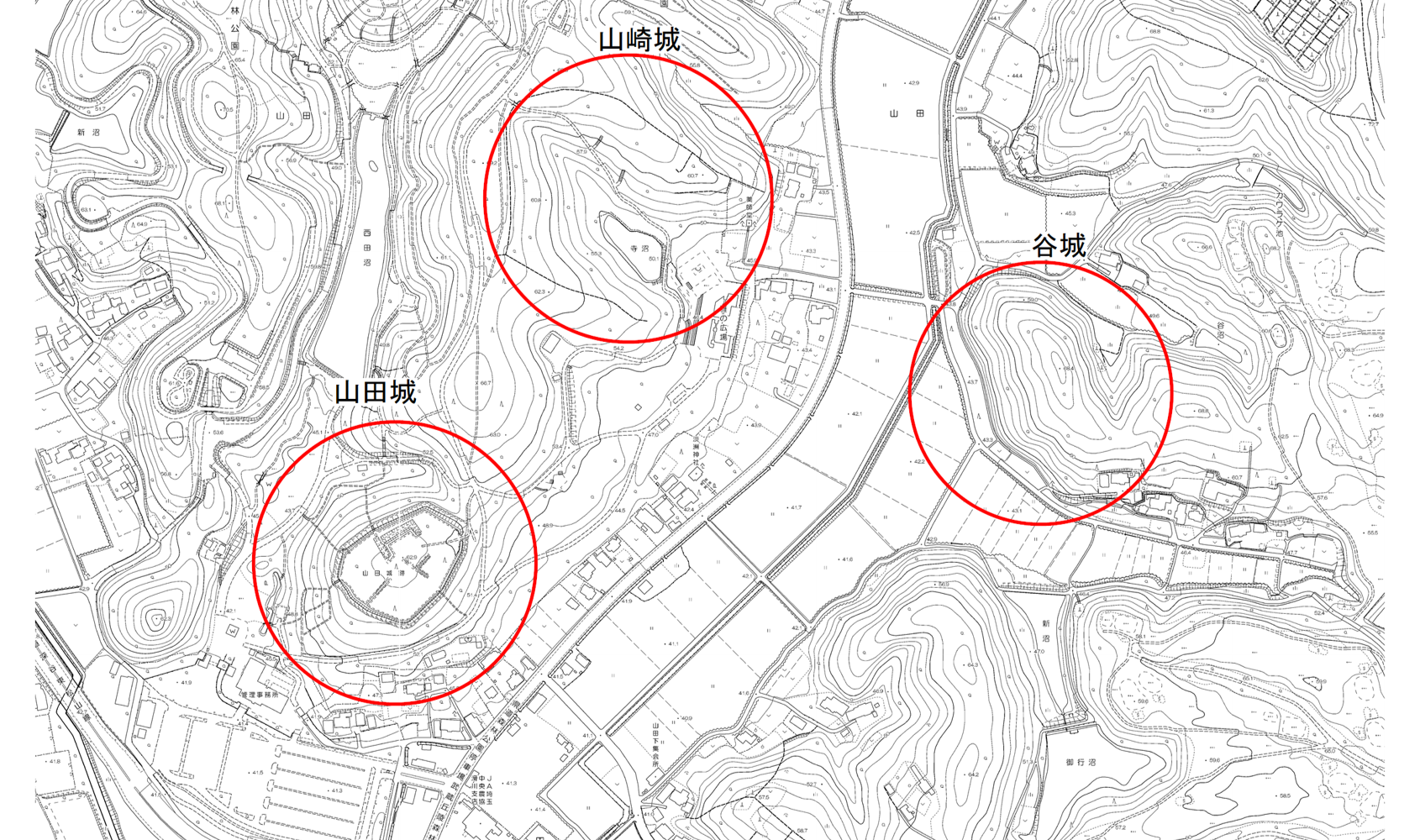 3城関係図