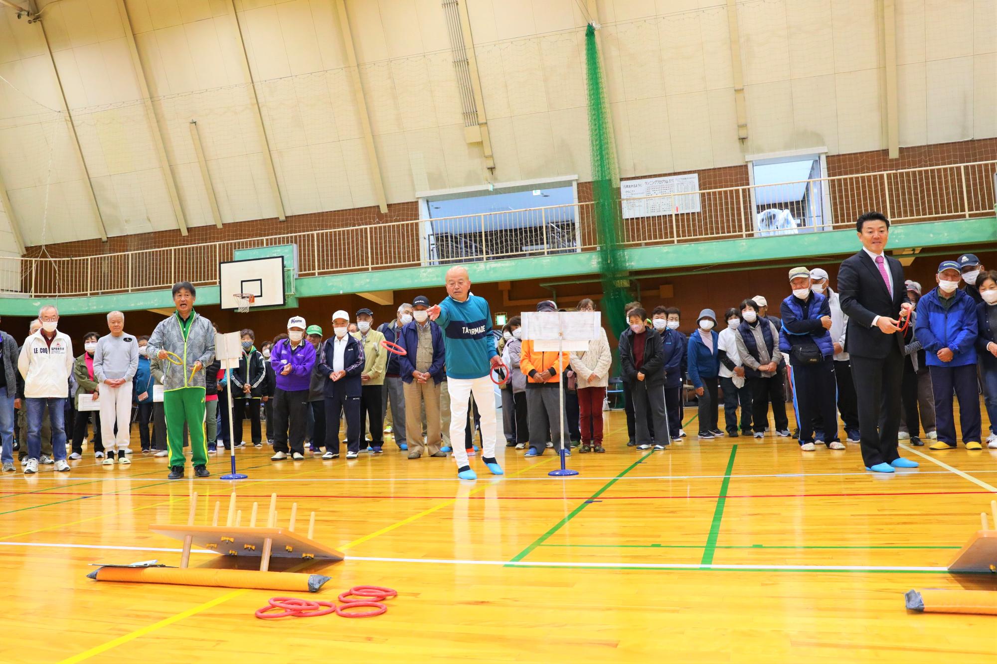輪投げ大会
