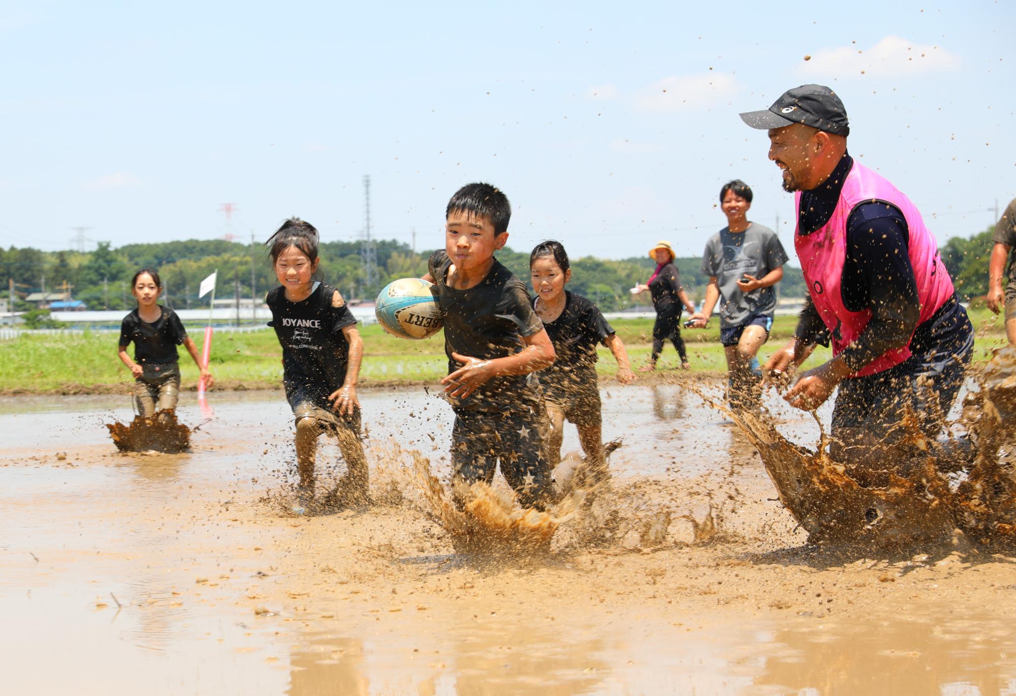 ラグビーのようす