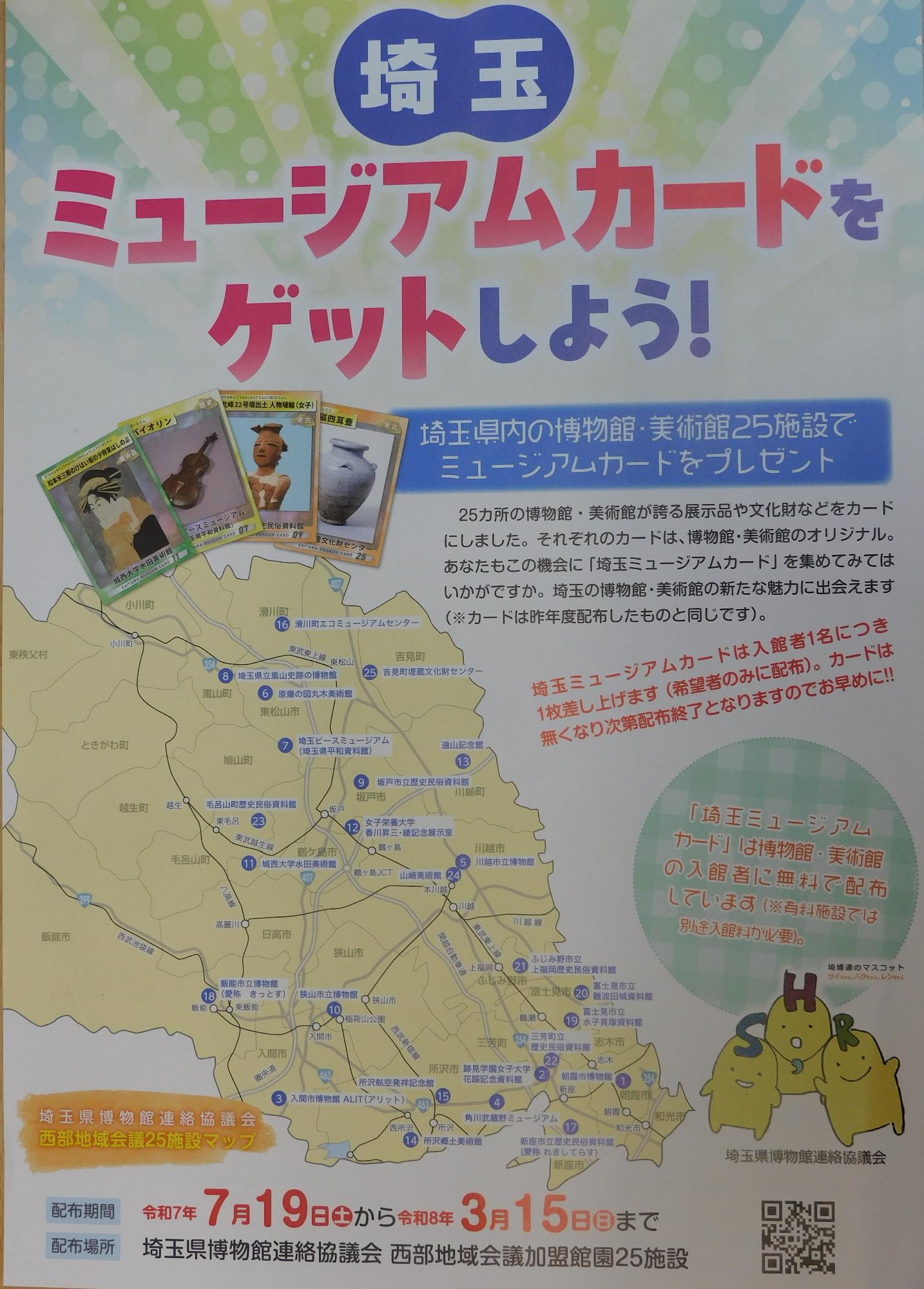 埼玉ミュージアムカードチラシ