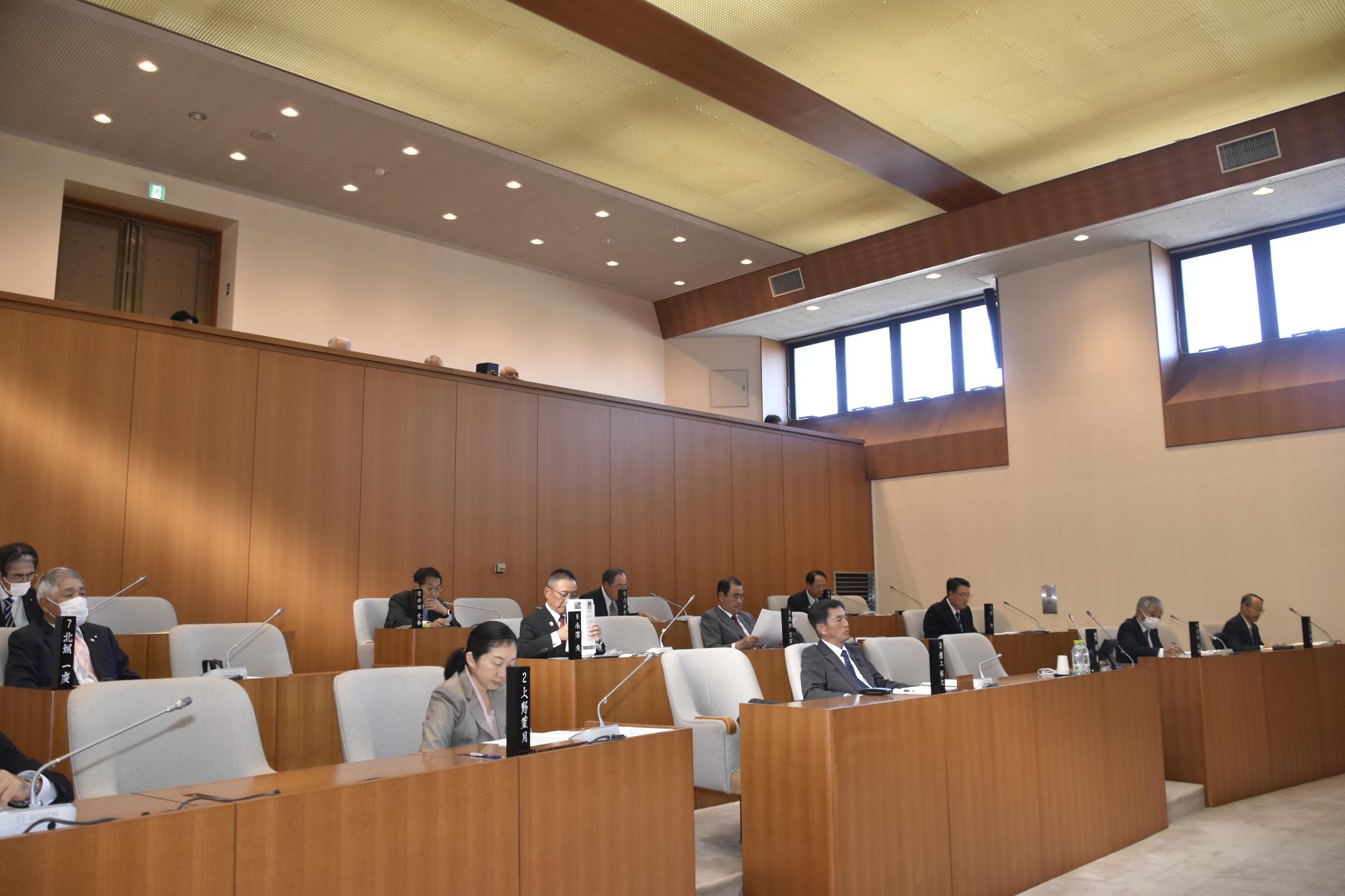 議場のようす